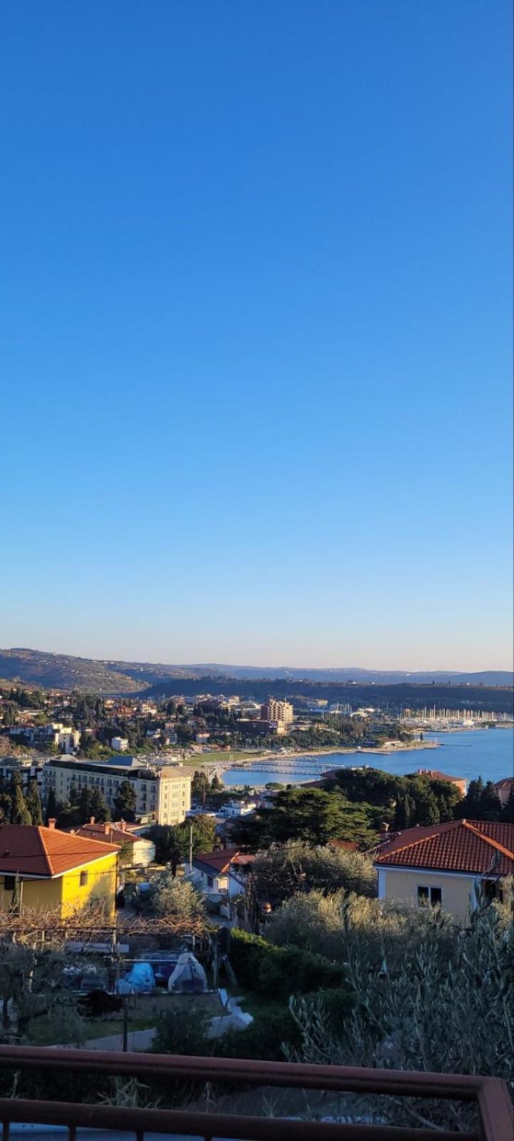 Panoramic View Near The Beach In Portotoz+P Lägenhet Portorož Exteriör bild